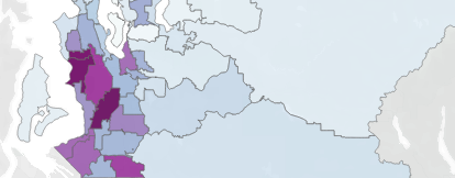 King County map of racial disparities