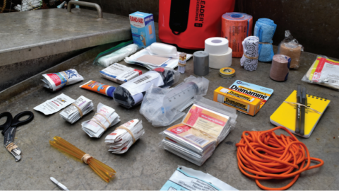 Photo of items in the kit